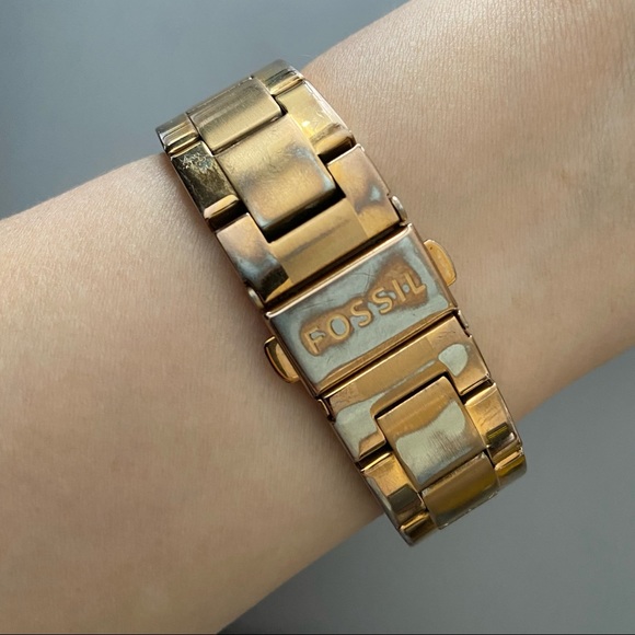 Last Chance FOSSIL Stella Stainless Steel Watch Gold Colored - Picture 9 of 10